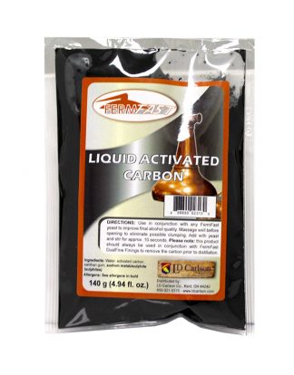 4oz FERMFAST LIQUID ACTIVATED CARBON SLURRY Removes Cat Box odor from Distilled Alcohol