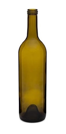 Bordeaux WINE BOTTLES Antique Green New Case of 12 Glass 750ml Cork Finish AKA Claret Dead Leaf Green - Image 3