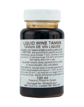 ABC LIQUID OAK TANNIN 4oz European Finishing Tannin for Red and White Wines