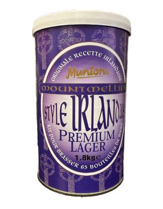 Mountmellick Irish-Style PREMIUM LAGER Tinned 6 Gallon Beer Making Kit from Muntons