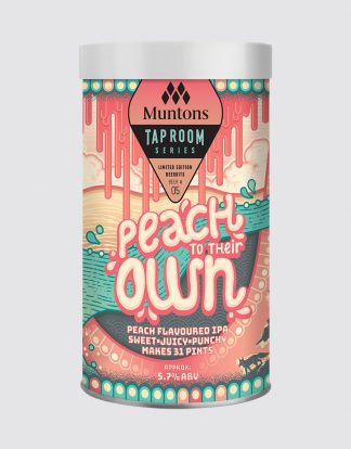 PEACH IPA Muntons Tap Room Limited Edition Series PEACH TO THEIR OWN Tinned Beer Kit Recipe #05