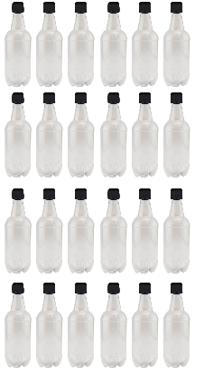 CLEAR PLASTIC BEER BOTTLES 500ml FULL CASE OF 24 PET Bottles With CAPS For Beer Soda Carbonated Drinks
