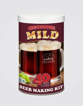 GEORDIE MILD Traditional Dark Mild Northern Taste Tinned 6 Gallon Beer Making Kit from Muntons