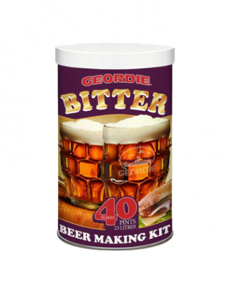 GEORDIE BITTER Traditional Amber with a Nutty Twist Tinned 6 Gallon Beer Making Kit from Muntons