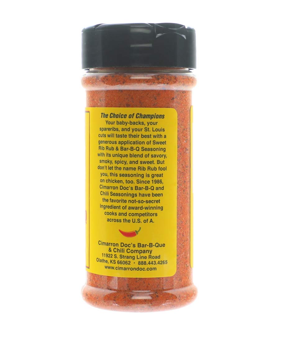DISCONTINUED Cimarron Docs BBQ Sweet Rib Rub Bar-B-Que Seasoning Small 6.6oz - Image 7