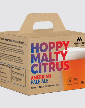 APA AMERICAN PALE ALE Muntons Flagship Range Beer Kit de Bière Rich Creamy Velvet Extract Beer Brewing Ingredient Kit 27540 Makes 5 Gallons