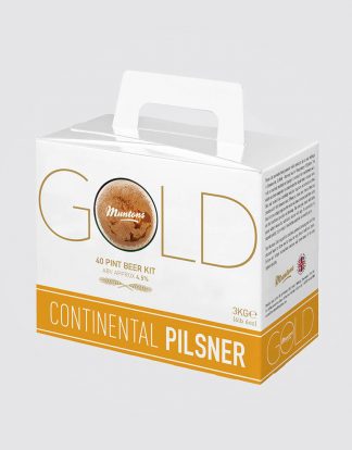 CONTINENTAL PILSNER Muntons Gold Range Beer Kit de Bière Light and Delicate Extract Beer Brewing Ingredient Kit 27735 Makes 5 Gallons