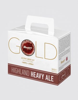 HIGHLAND HEAVY ALE Muntons Gold Range Beer Kit de Bière Robust Dark Hoppy Extract Beer Brewing Ingredient Kit 27731 Makes 5 Gallons