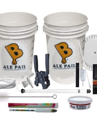 STARTER KIT Hobby Homebrew Basic 5 Gallon Double Bucket Beer Equipment Kit with accessories