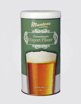 EXPORT PILSNER Muntons Connoisseurs Range Beer Kit de Bière Robust Dark Hoppy Extract Beer Brewing Ingredient Kit 27639 Makes 5 Gallons