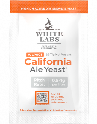 White Labs DRY CALIFORNIA ALE YEAST WLPD001 11g Packet