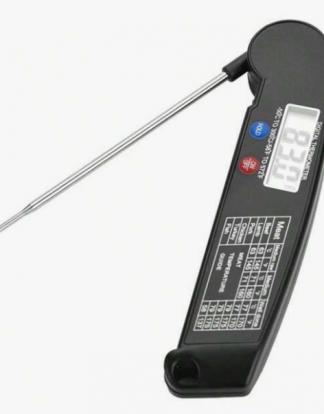 FOLDING THERMOMETER Digital Laser Infrared Thermometer -58°F~572°F (-50C to 300C) Black