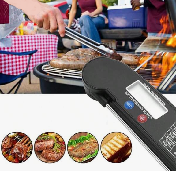 FOLDING THERMOMETER Digital Laser Infrared Thermometer -58°F~572°F (-50C to 300C) Black - Image 4