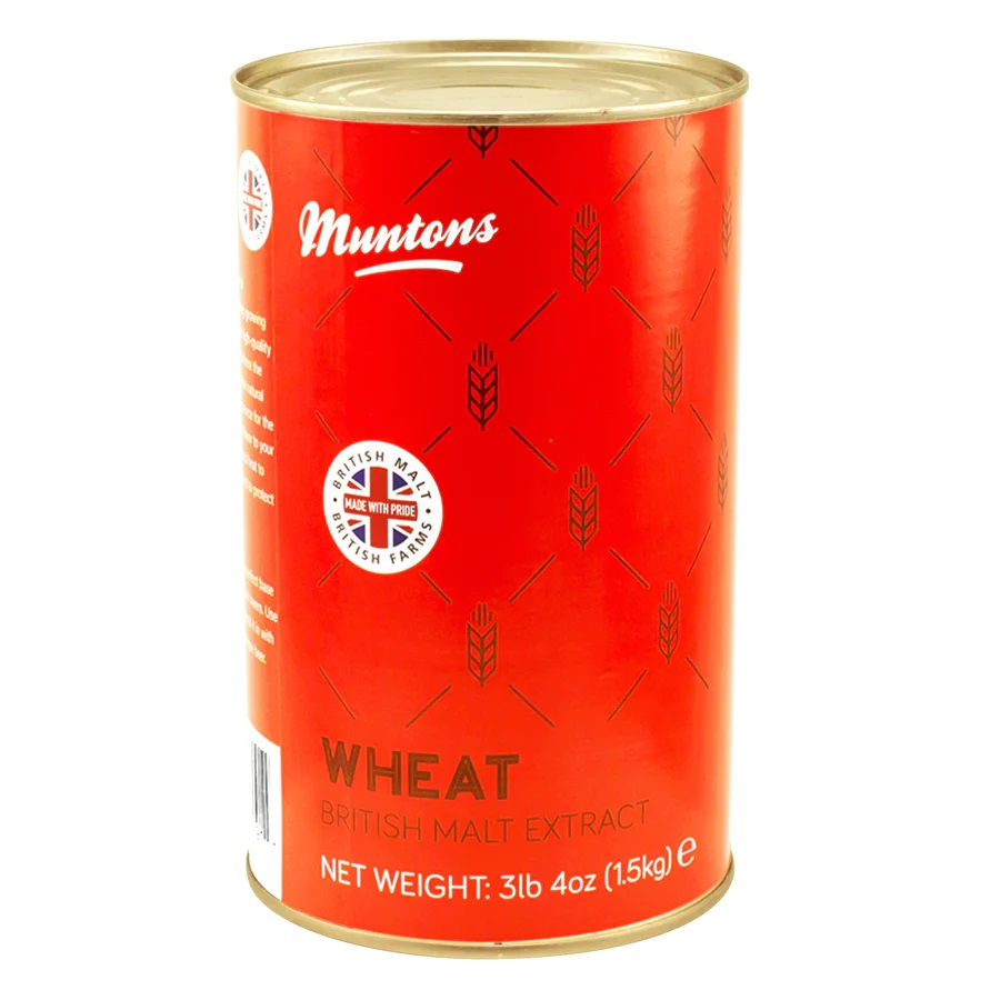 British WHEAT LME Muntons Unhopped LIQUID MALT EXTRACT 3.3 lbs Tin LME
