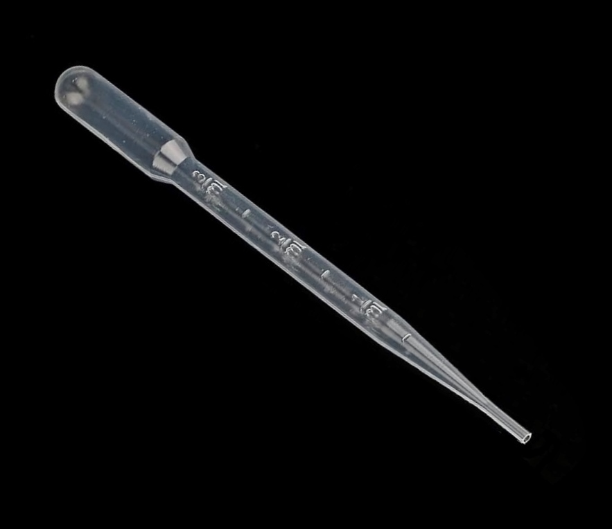 SINGLE 3ml Disposable Plastic Graduated Transfer Pipette For Yeast