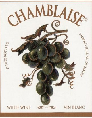 WINE BOTTLE LABELS Pack of 30 CHAMBLAISE 'Green Grape Bunch' Design White Wine Self-Adhesive Easy Peel
