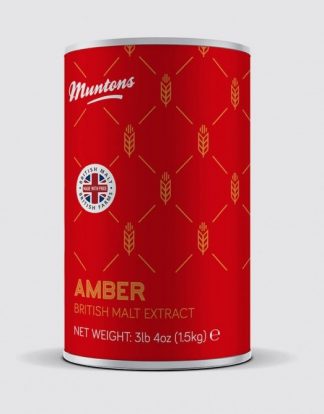 British AMBER LME Muntons Unhopped LIQUID MALT EXTRACT 3.3 lbs Tin LME
