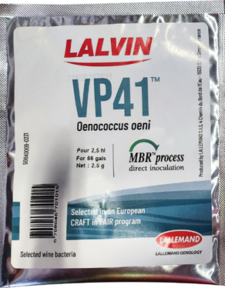 Lalvin VP41 DRY MALOLACTIC BACTERIA Viniflora Oenos Wine Fermentation Treatment Bacteria (Treats 66 gal)