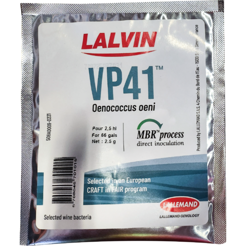 Lalvin VP41 DRY MALOLACTIC BACTERIA Viniflora Oenos Wine Fermentation Treatment Bacteria (Treats 66 gal)