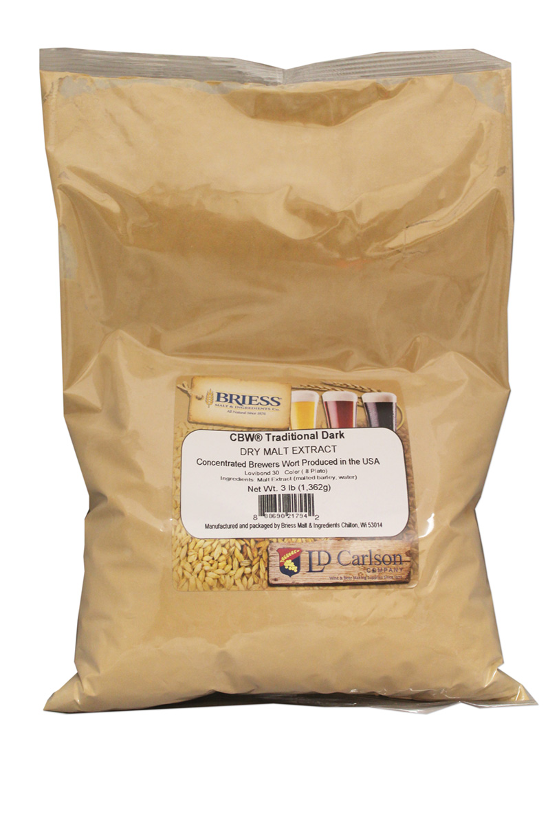 3LB Briess CBW TRADITIONAL DARK DRY DME Dry Malt Extract Powder