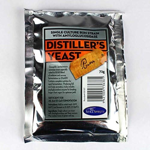 Still Spirits RUM TURBO PURE DISTILLERS YEAST w/AG300 72g Pack For Molasses and Cane Sugar 15% - Image 4