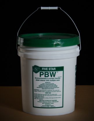 Store Stocked 50LB BUCKET PBW CLEANSER - POWDERED BREWERY WASH ($15 OFF IN STORE)