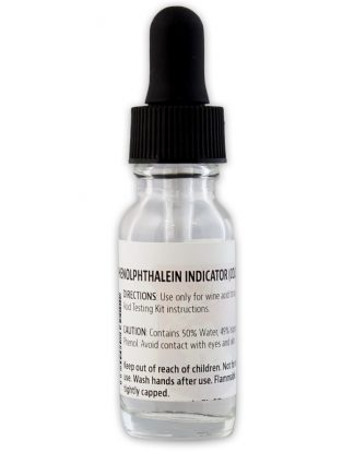 1% PHENOLPHTHALEIN .5oz Replacement Color Indication Fluid for LDC and many other ACID TITRATION TEST KITS 30mL Dripper Bottle