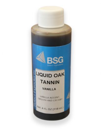 LIQUID VANILLA OAK TANNIN 4oz VXA Polymerized Finishing Tannin for Award Winning Red and White Wines