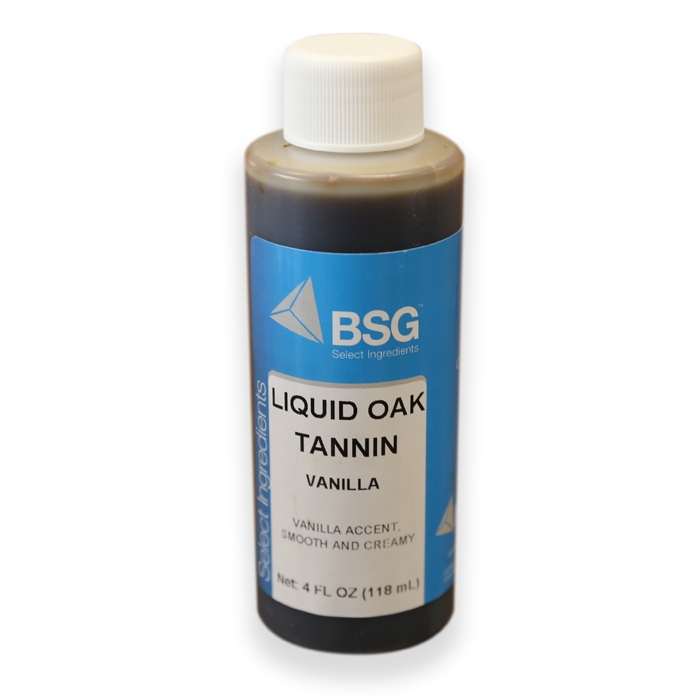 LIQUID VANILLA OAK TANNIN 4oz VXA Polymerized Finishing Tannin for Award Winning Red and White Wines