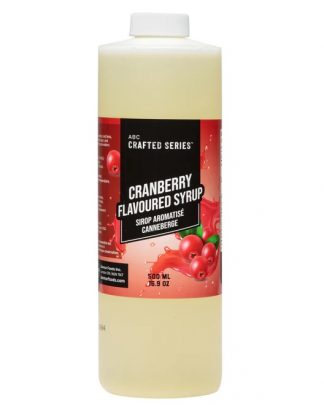 CRANBERRY Beverage Infusion 500ml ~16oz Natural Flavoring from the ABC Crafted Series