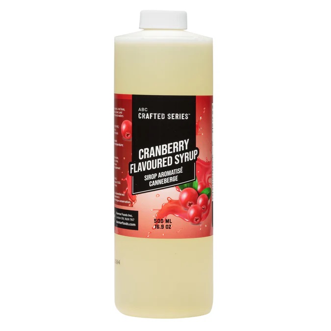 CRANBERRY Beverage Infusion 500ml ~16oz Natural Flavoring from the ABC Crafted Series