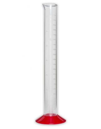 RED BASE TEST JAR 12" BEAKER PLASTIC TRIAL JAR For use with hydrometer to test fermenting beer or wine