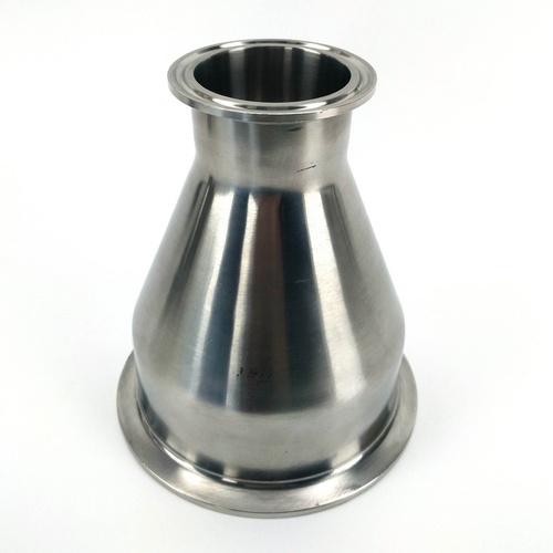 4" TRICLAMP HEMISPHERICAL REDUCER 4" down to to 1.5" Stainless Tri-Clamp Sanitary Fitting - Image 2
