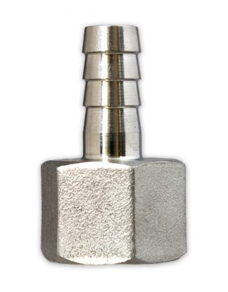 3/8" HOSE BARB STAINLESS FPT FEMALE BARBED NIPPLE 1/2" MALE TO FIT 3/8" TUBING and Brewing Pumps