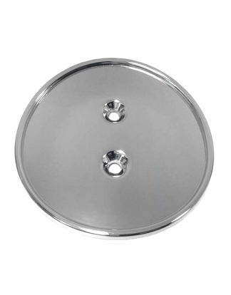 EURO STYLE Silver Finish Round Logo Badge Display Plate for Tap Handle Marketing C006RC