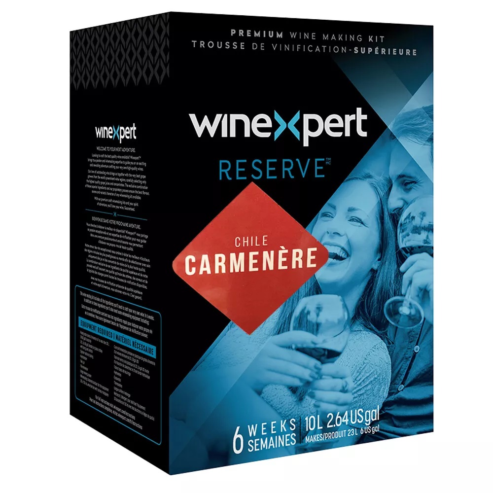 RESERVE CHILEAN CARMENERE 10L Winexpert Reserve Wine Ingredient Kit - Makes 6 Gallons of Red Wine 3237