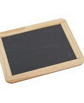 SLATE CHALKBOARD Old Fashioned Rustic Wood Trim Writing Board (10.2in X 7.48in) for home and pub - Classic Charm for Messages, Menus, and More!