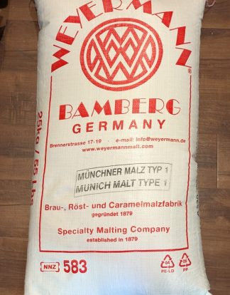 Special Order 55LB Weyermann Munich Type 1 (Formerly Light Munich) Unmilled German Malt MWEY1017  (Local Pickup Take $15 Off)