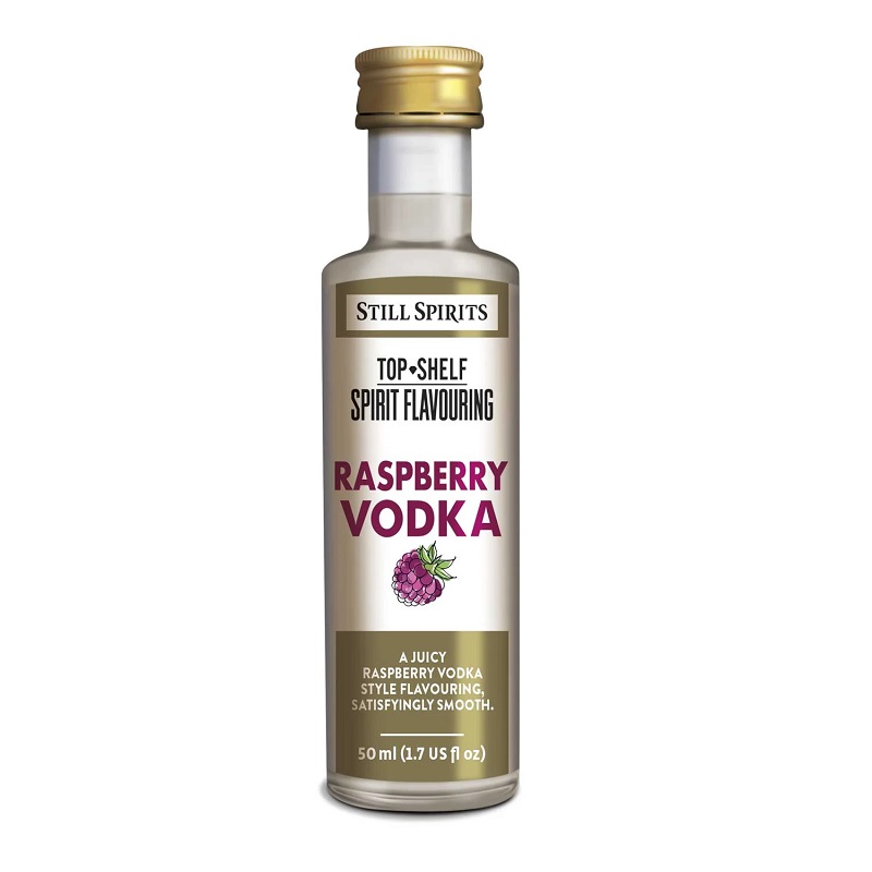 Still Spirits Top Shelf RASPBERRY VODKA Liquor Flavoring Essence 50ml Makes 1.125L