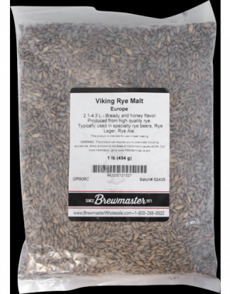 Viking RYE MALT Malt - 1 LB Uncrushed Roggenmalz from Finland