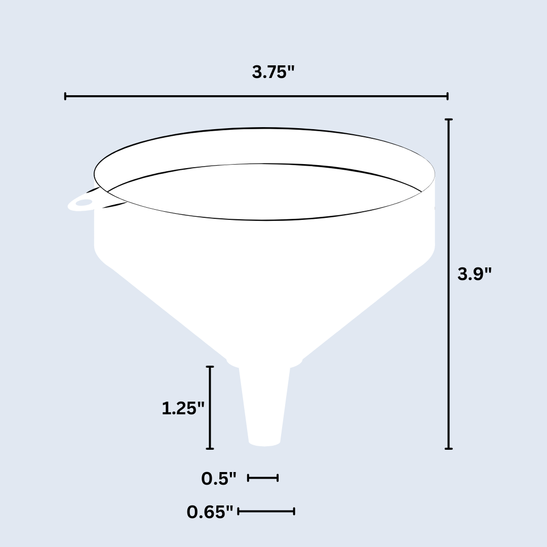 OUR SMALLEST FOOD GRADE FUNNEL 3.9" For Cooking Camping Shop/Garage and Home Brewing - Image 3