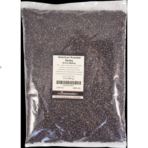 5LB Briess ROASTED BARLEY 300L Unmalted Barley