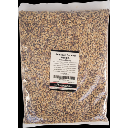 CARAMEL MALT 60L 5lb Uncrushed By Briess