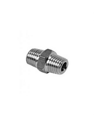 C410 Chrome Plated BRASS HEX JOINER 1/4" NPT Nipple Fitting For aluminium air pressure and vacuum distributors
