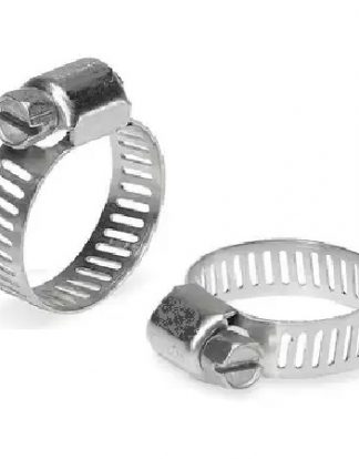 Adjustable Stainless Steel WORM DRIVE GEAR HOSE CLAMP 2 PACK Standard Size for Beer Lines Gas Lines 1/2″-1″ "MEDIUM"