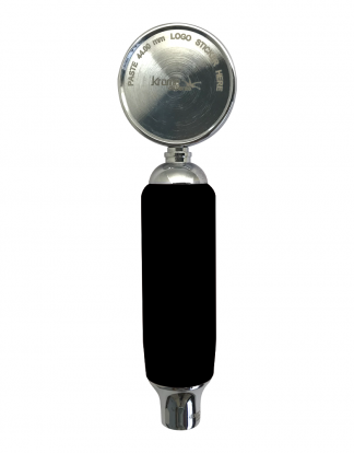 Both-Sides BADGED BLACK TAP HANDLE Cherry Red Heavy Duty with Logo Sticker Plate Beer Pull For Standard Size Faucets C371