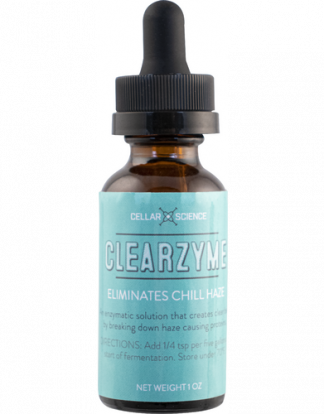 1oz Dripper Bottle CLEARZYME CLAREX CHILL HAZE BEER CLARIFIER Enzymatic Fermentation Stage Solution to Fining Hazy Beer (Cellar Science pack of Brewer's Clarex)