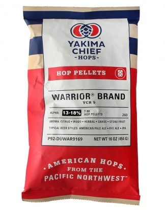 1LB WARRIOR USA Super Alpha Hop Pellets Aggressive Bittering Hops