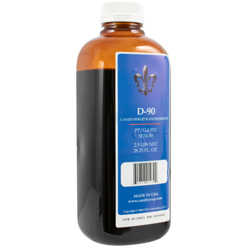 2.5LB Premium DARK Candi Syrup D-90 "Kandij Siroop" Decadent Brewers Liquid Candy Sugar for Authentic Belgian-style Ales Triples Saison