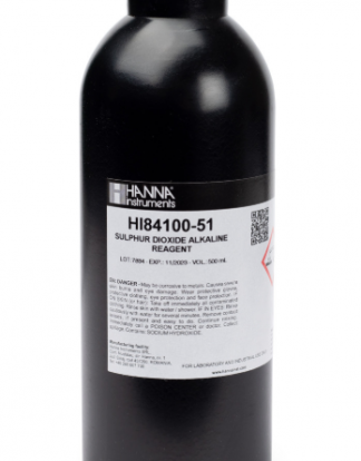 500ml ALKALINE REAGENT for Total Sulfur Dioxide Hanna Instruments HI84100-51